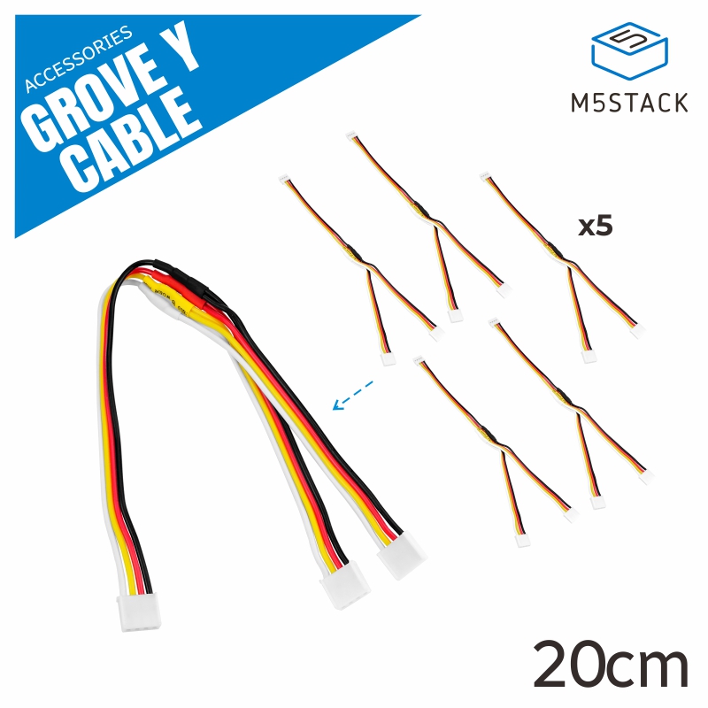 M5Stack Core2 - M5Stack Resmi Grove Y Kablosu 20cm