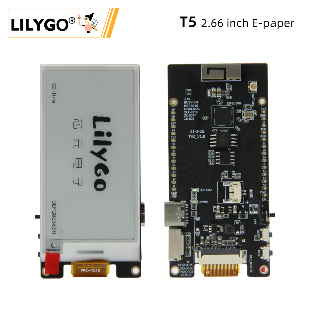 LILYGO® TTGO T5 2.66-Inch E-Pa - Ttgo Tdisplay incelemesi ve fiyatı